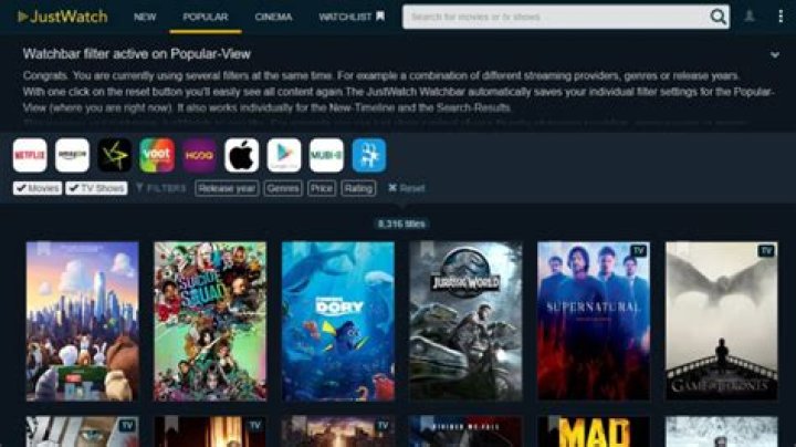Find & Stream Movies & Shows: Netflix, JustWatch & More!