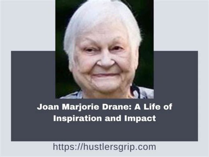 Unveiling Joan Marjorie Drane: A Journey Through Her Life, Achievements, and Legacy
